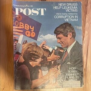Vintage Saturday Evening Post Magazine June 1968